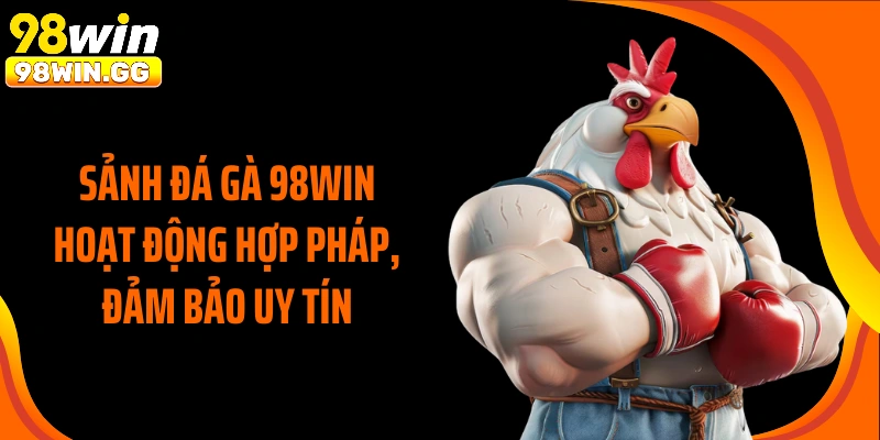 Sảnh đá gà 98WIN hoạt động hợp pháp, đảm bảo uy tín